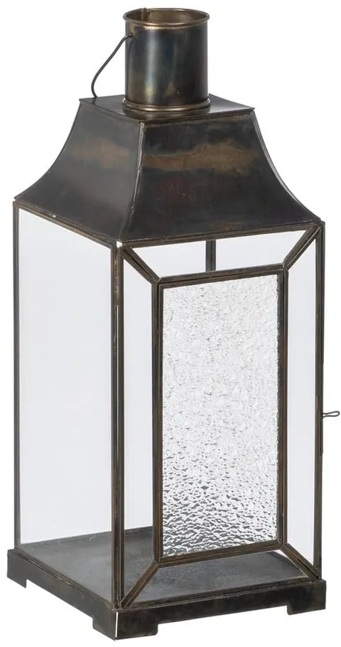 Kovový/sklenený lampáš (výška 44 cm) – Ixia