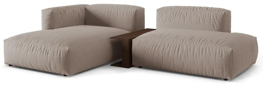 Béžová modulárna rohová pohovka (ľavý roh) Martina – Micadoni Home