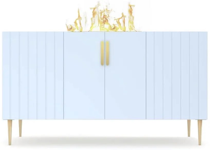 Elektrický krb Prins 500r  Baby Blue