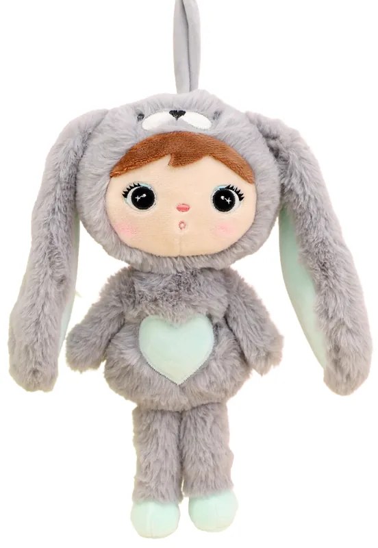 Metoo bábika Zajko grey/mint menšia, 30cm