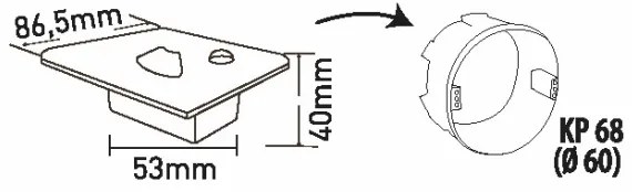 LED schodiskové svietidlo s pohybovým senzorom LED/1,5W/230V 3000/4000/6000K
