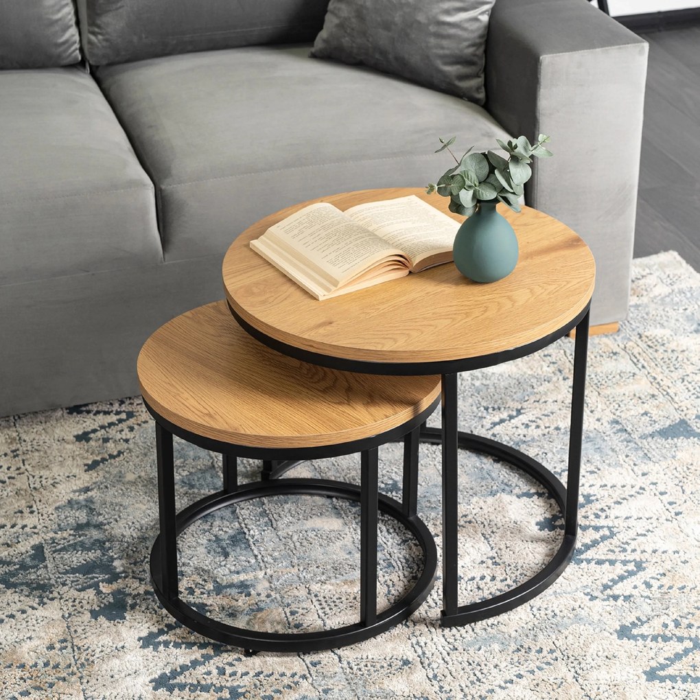PROXIMA.store - Set konferenčných stolíkov DELIA VEĽKOSŤ: MINI