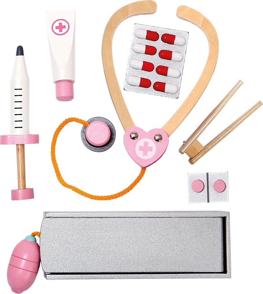 Bino Lekársky set v drevenom kufríku