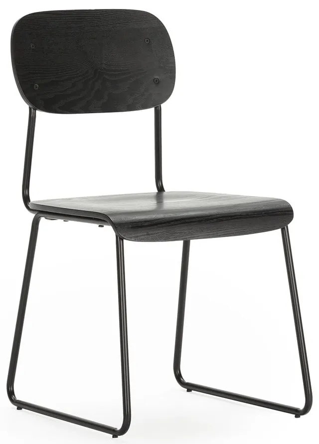 Čierne jedálenské stoličky v súprave 2 ks Aira – Marckeric