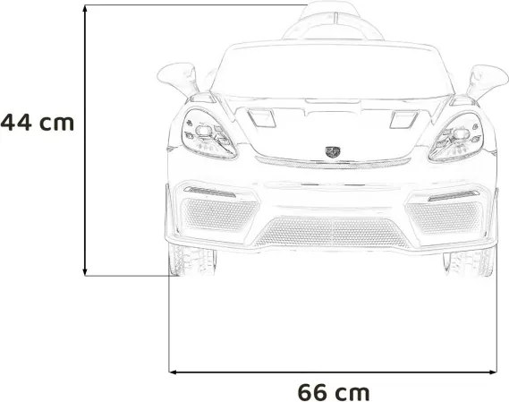 Elektrické autíčko Porsche Spyder RS 718 MP4 žlté