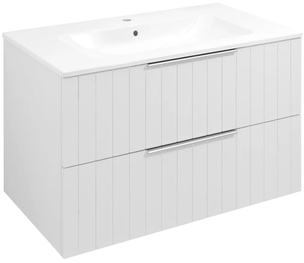 Sapho Sapho, CIRASA umývadlová skrinka 79,8x52x46cm, biela mat strip, CR801-3131S