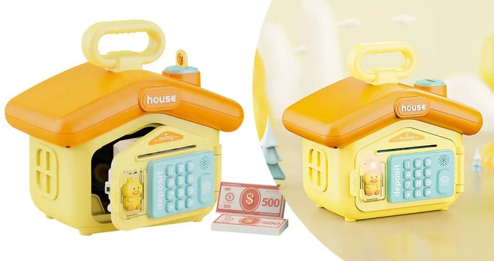 Zábavná detská pokladnička