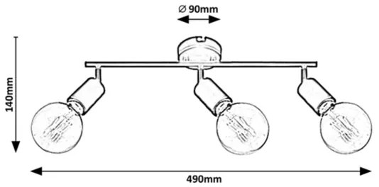 Rabalux 3988 - Bodové svietidlo LAMAR 3xE27/40W/230V
