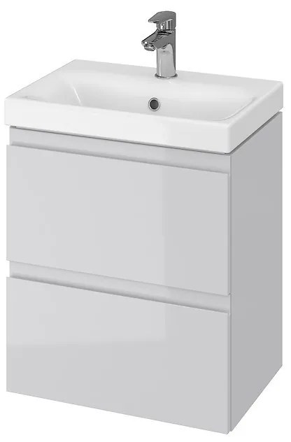 Umývadlová skrinka s umývadlom CERSANIT MODUO SLIM 50 (S801-228-DSM) sivá