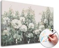 Maľovanie podľa čísel LÚČNE KVETY – stredná náročnosť