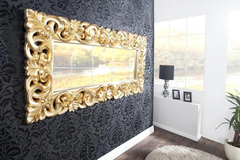 Bighome - Zrkadlo ENICE ANTIK 180x90 cm - zlatá