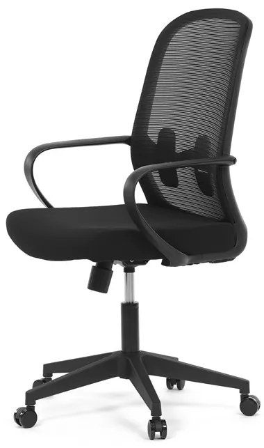 Autronic BONTEC Kancelárska stolička, hojdací mechanizmus, čierna látka, KA-S424 BK Farba: Čierna