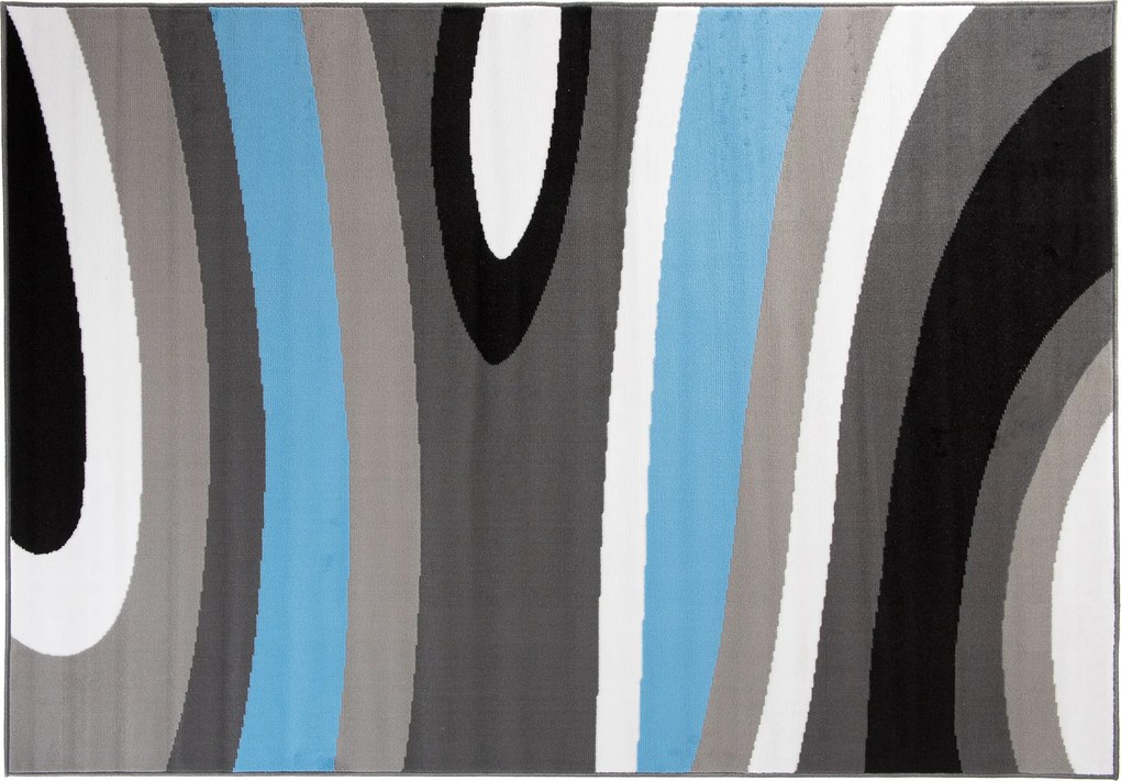 TA Koberec Z895B DARK GRAY MAYA PP EYM Modrý Obdĺžnikový Rozmer: 160x230 cm
