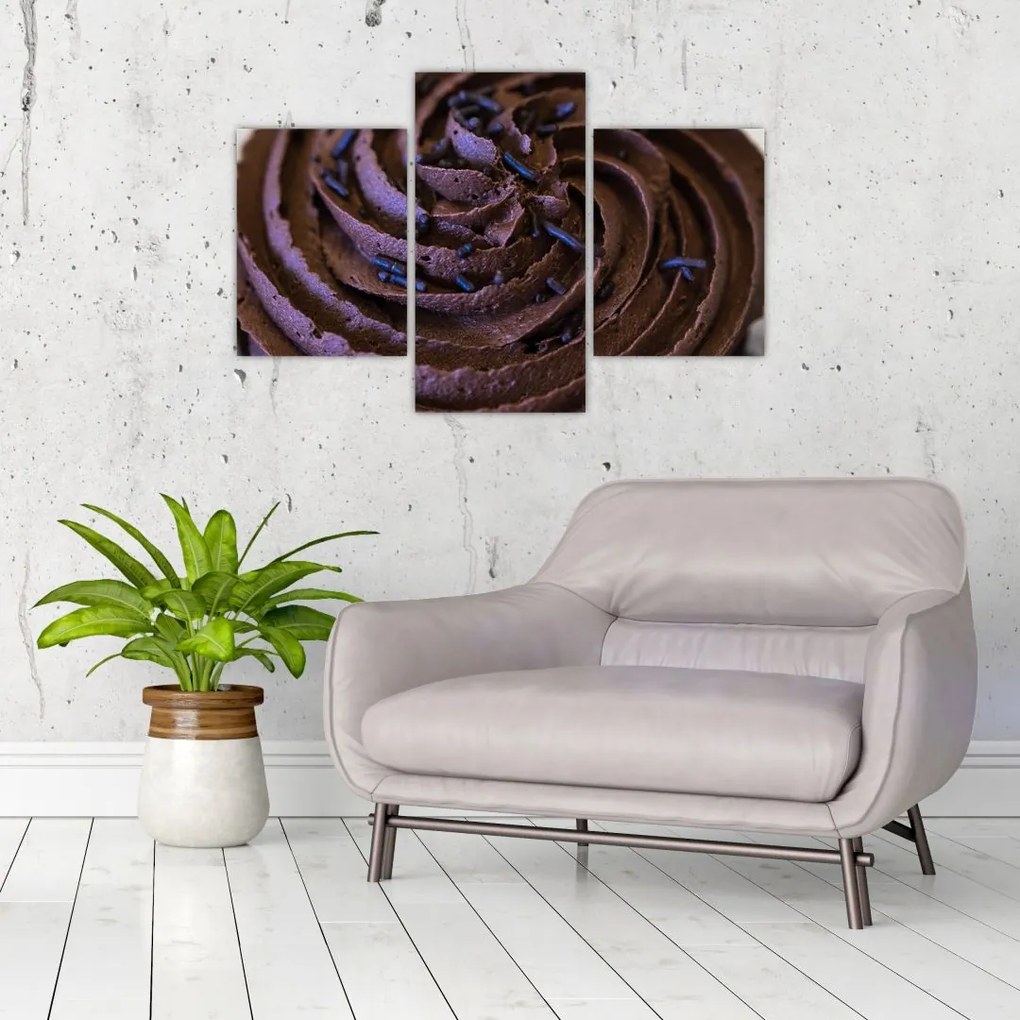 Obraz - Čokoládový Cupcake (90x60 cm)