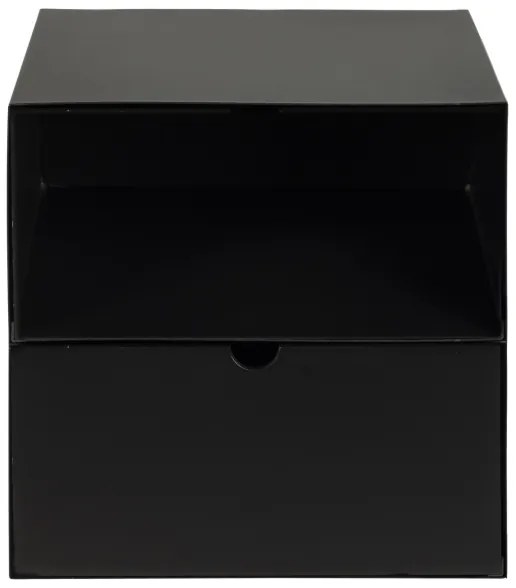 Nočný stolík s možnosťou montáže na stenu BEKIM čierna