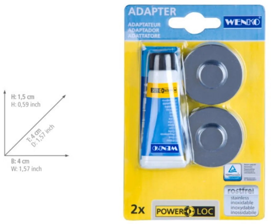 Súprava pre upevnenie bez vŕtania Wenko Power-Loc ®