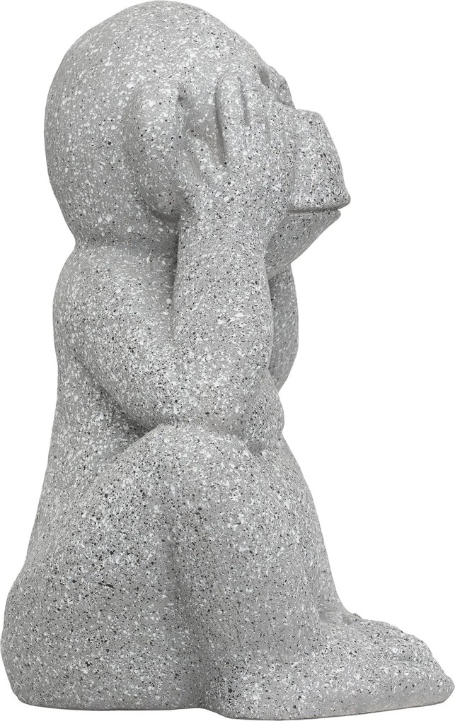 ATMOSPHERA Záhradná figúrka z magnézia Moneky2, 41 cm, sivá