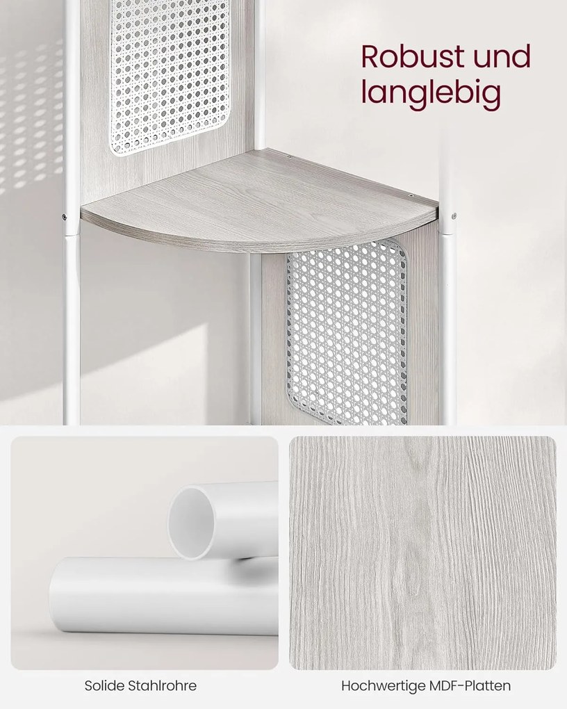 Rohová polica VASAGLE LLS588K66