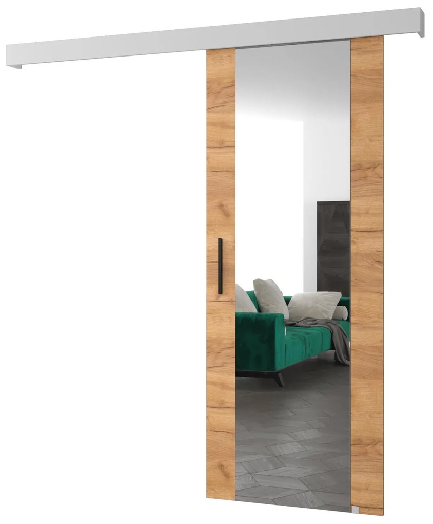 Posuvné dvere 70 cm Slavdro 2 (craft zlatý + biela matná). Akcia -76%. Vlastná spoľahlivá doprava až k Vám domov. 1108730