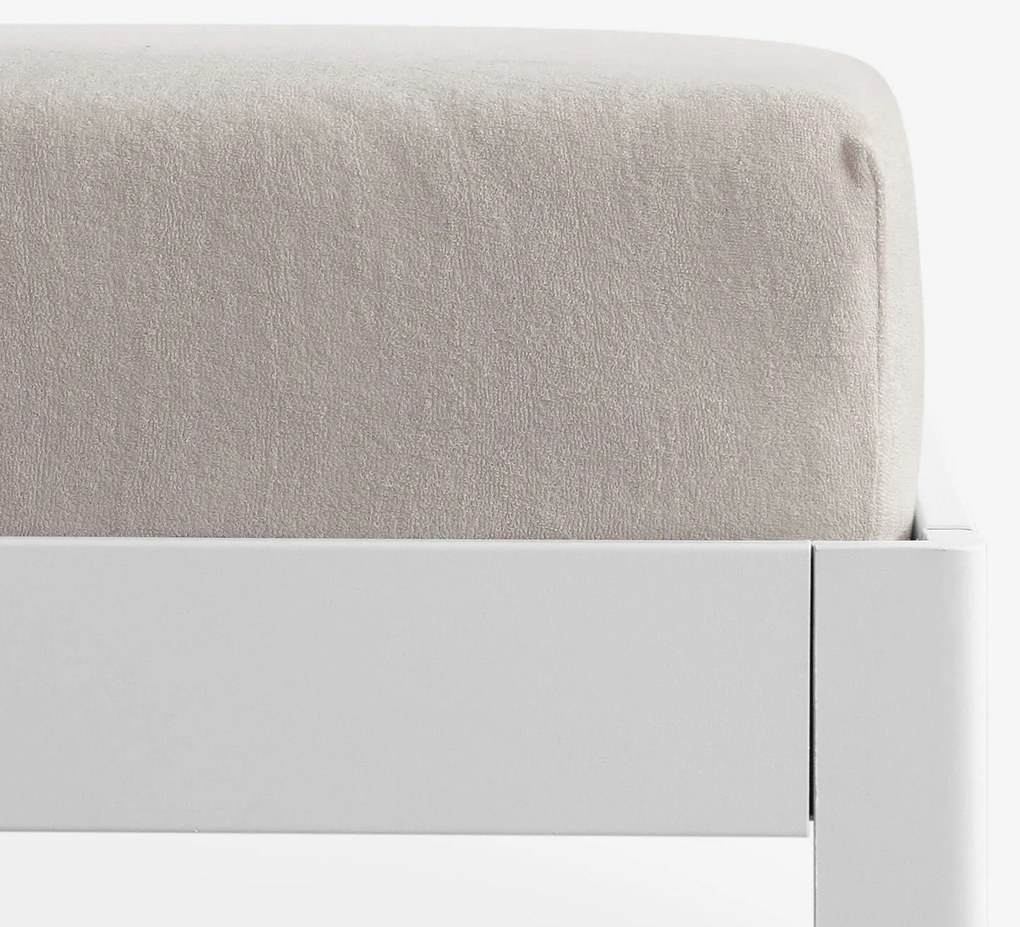 Goldea nepriepustná froté plachta s napínacou gumou - sivohnedá 80 x 200 cm