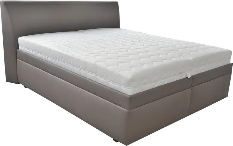 Posteľ Evita 180x200 cm, kávová ekokoža