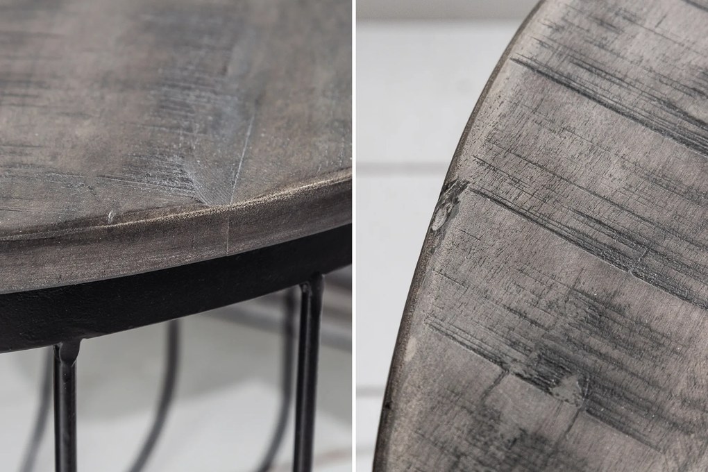 Konferenčný stolík Factory Loft 56cm sivý Mango