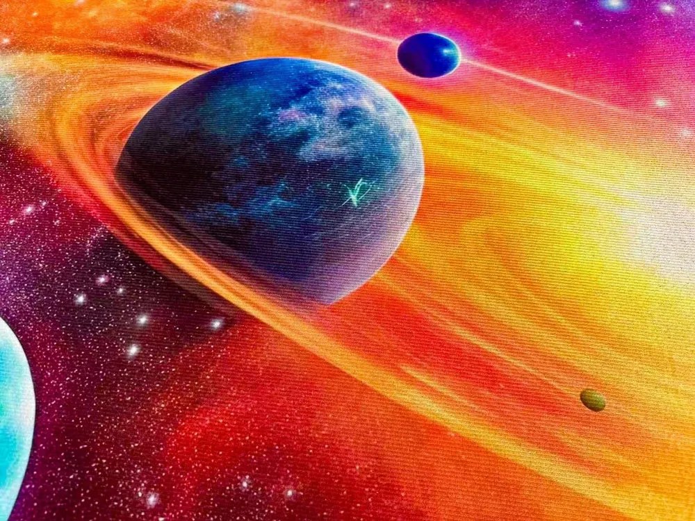 Koberec Galaxia – vesmírny vzor, viacfarebný, protišmykový Rozmer: 120x170 cm