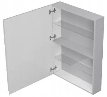 Cersanit Moduo, zrkadlová závesná skrinka 60cm, šedá, S590-017-DSM