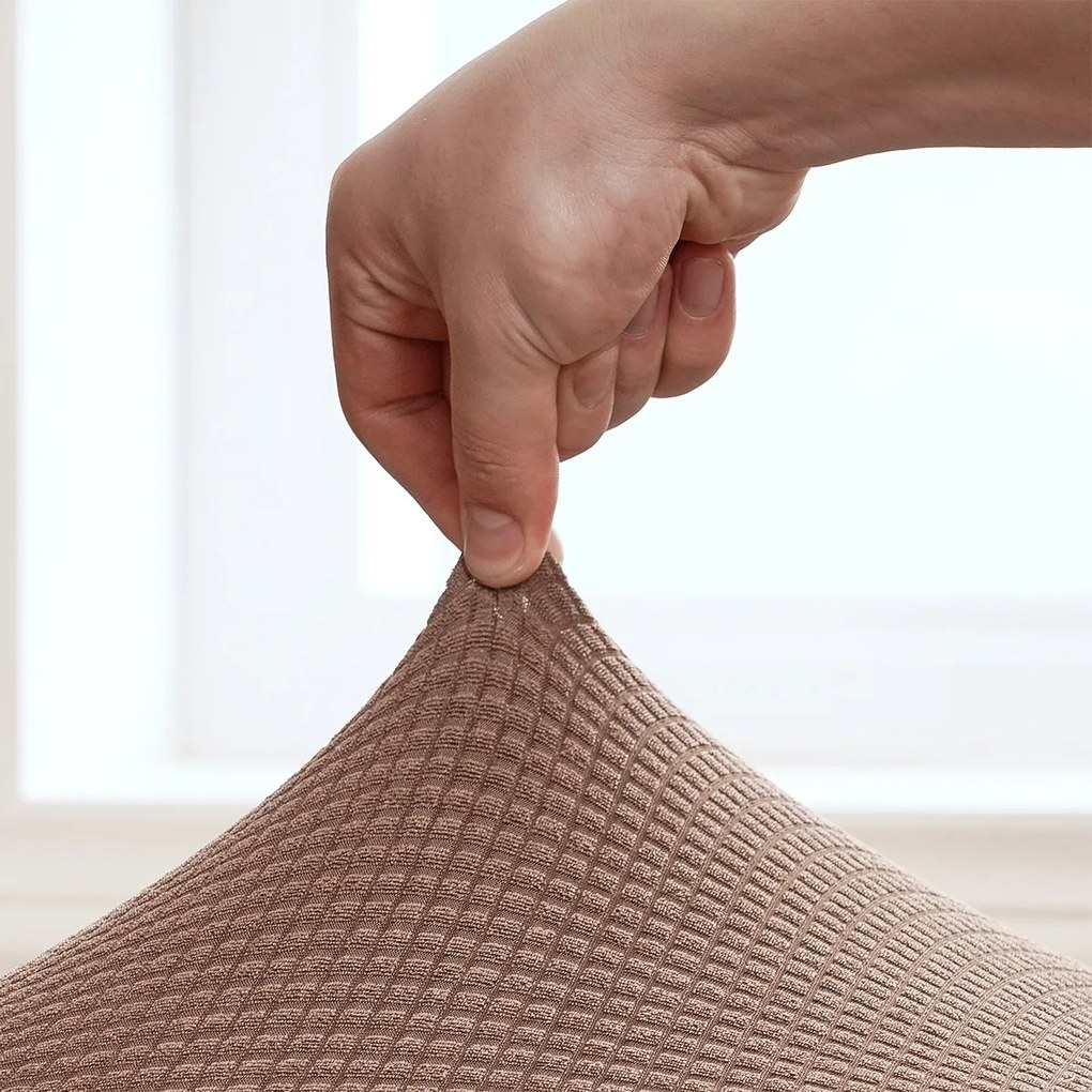 4Home Napínací poťah na stoličku Magic clean hnedá, 45 - 50 cm, súprava 2 ks