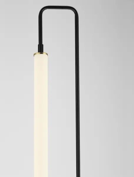 LED čierna stojaca lampa Wetro 28