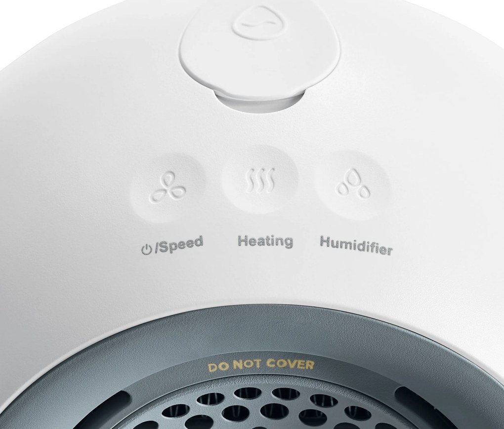Teplovzdušný ventilátor s odnímateľným ohrievačom rúk