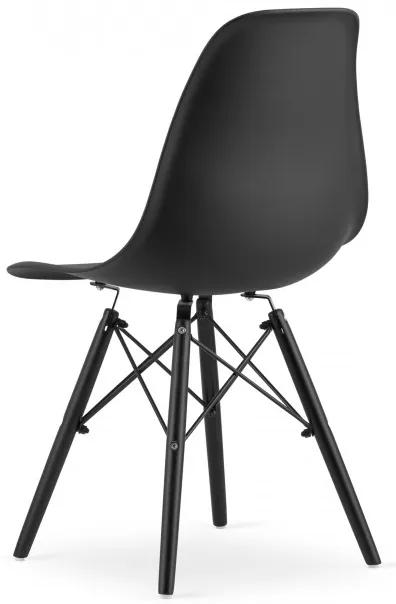 Jedálenská stolička OSAKA čierna (čierne nohy)
