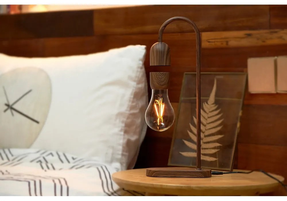 Čierna stolová lampa (výška 36,5 cm) Evaro – Gingko