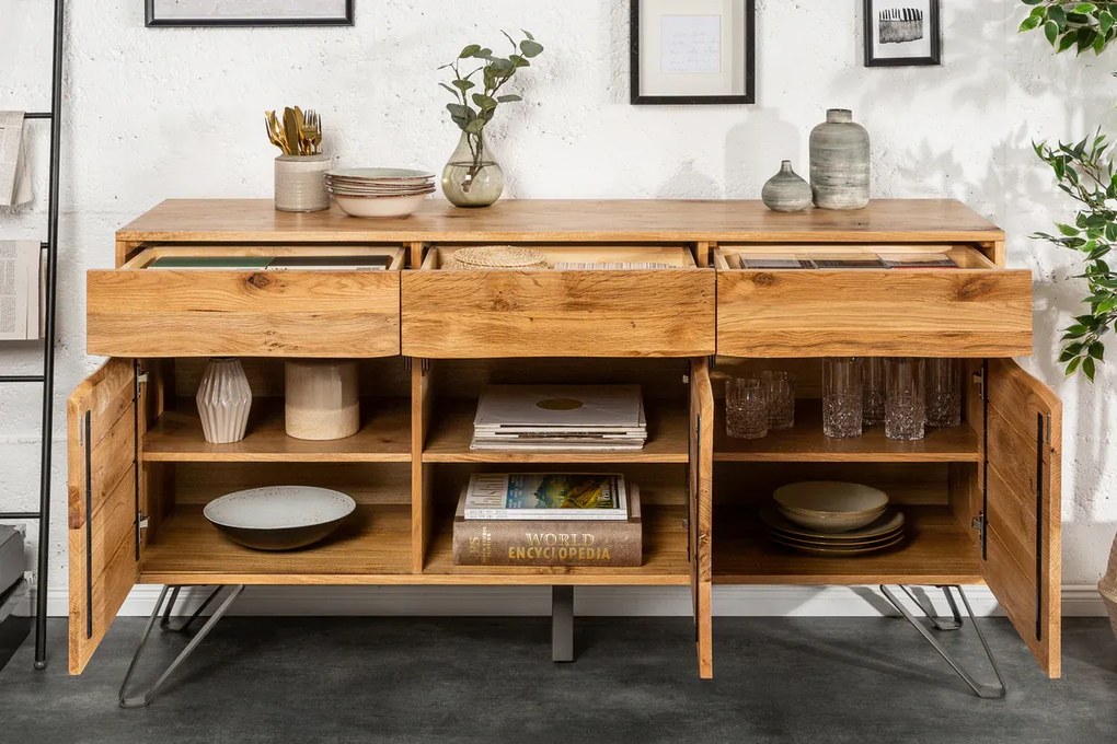 Komoda Living Edge 160 cm z divokého duba