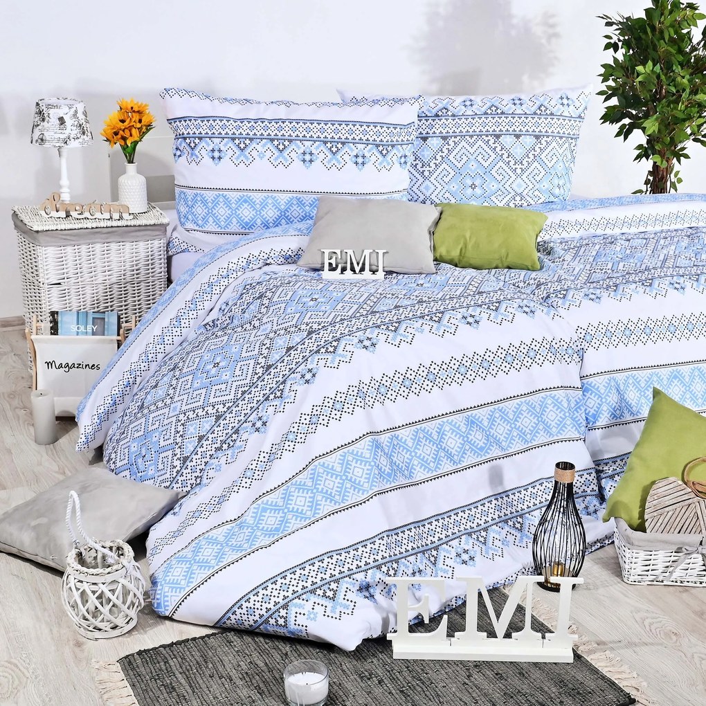 Obliečky bavlnené Berger EMI: Štandardný set jednolôžko obsahuje 1x 140x200 + 1x 70x90