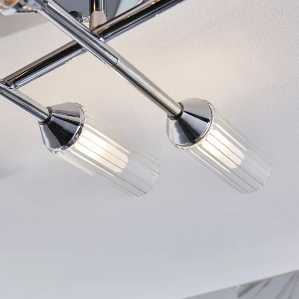 Endon 95045 - Kúpeľňový prisadený luster NATORI 6xG9/3W/230V IP44 lesklý chróm