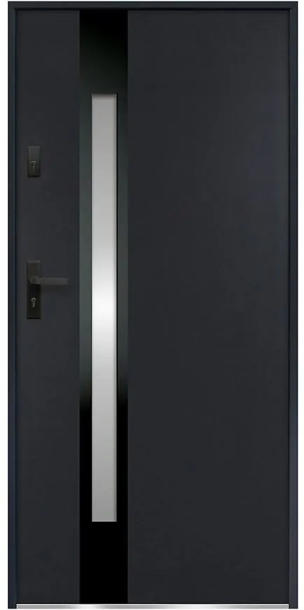 Dvere vchodové Temida S68 90P Antracit