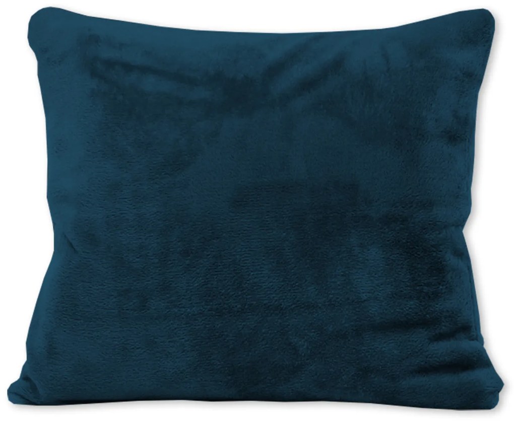 DEKORAČNÁ OBLIEČKA NA VANKÚŠ BASIC SOFT 40X40 CM TMAVOMODRÁ