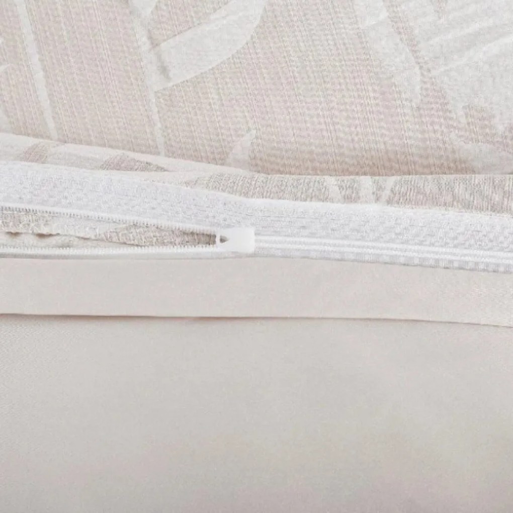 Obliečky damaškové žakarové Boston bežové 200x140cm+90x70cm TiaHome