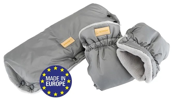 Bomimi FLAF PREMIUM rukavice na kočík, grey