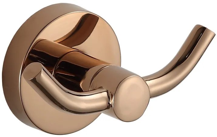 Dvojitý kúpeľňový vešiak na uteráky MEXEN REMO - rose gold, 70507352-60