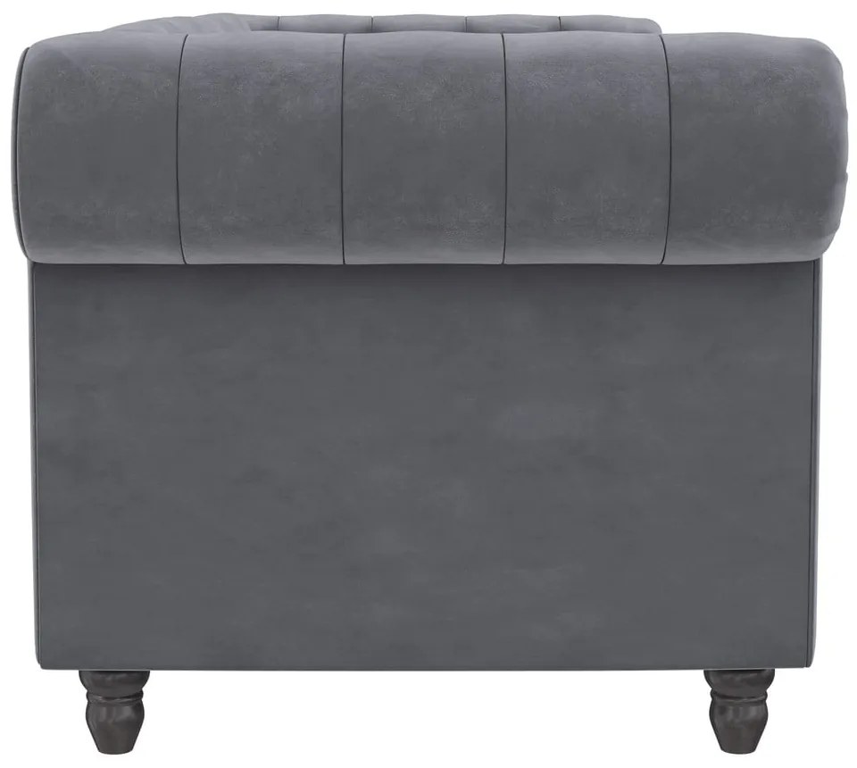 Tmavosivá zamatová rozkladacia pohovka 236 cm Felix – Støraa