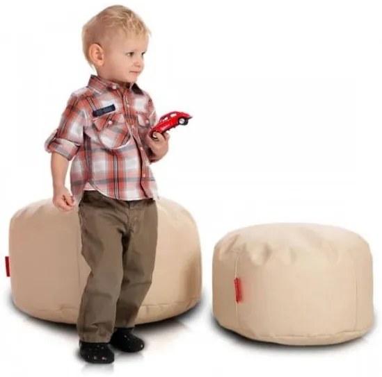 Sedací vak Classic S svetlo krémová 75L ekokoža Tiahome