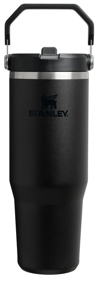 Čierna termoska z nehrdzavejúcej ocele 890 ml IceFlow™ Flip Straw 2.0 Tumbler Black – Stanley
