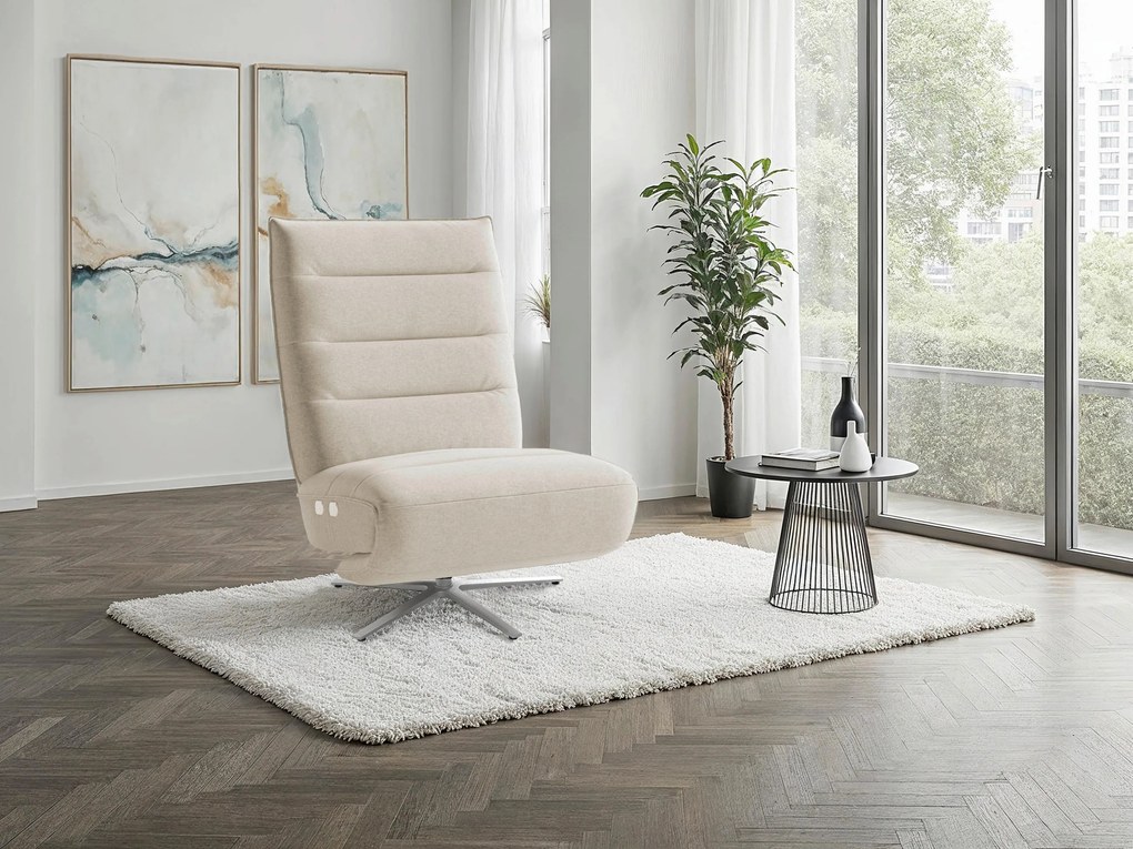 XXXLutz RELAXAČNÉ KRESLO, textil, piesková Sit & More - Online Only obývacie izby - 000144038051