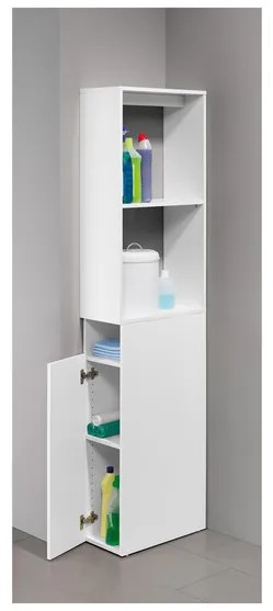 Livarno home Regál Liverpool s dvierkami a 2 priehradkami, biela  (100384316)