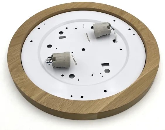 Brilagi - LED Stropné svietidlo BELLADONNA 2xE27/15W/230V pr. 40 cm krémová/dub