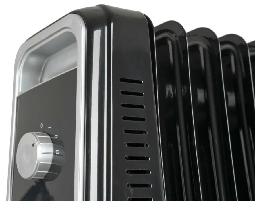 G21 Bromo olejový radiátor, 11 rebier, 2500 W,čierny, L