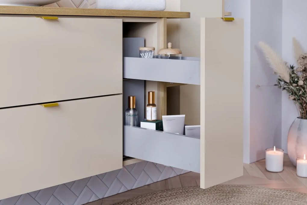 Závěsná spodní koupelnová skříňka Dalia Cashmere 81-20-46-C kašmírová