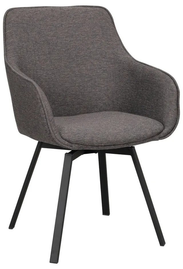 Sivé čalúnené jedálenské kreslá v súprave 2 ks Alison – Rowico